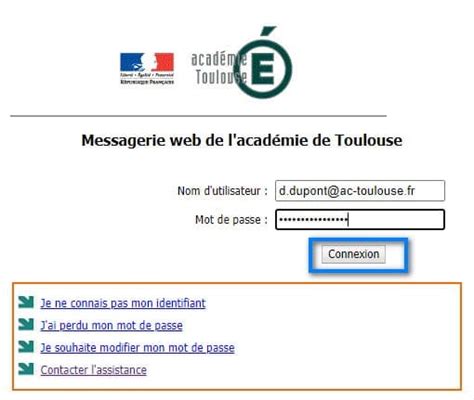 Connexion au webmail .